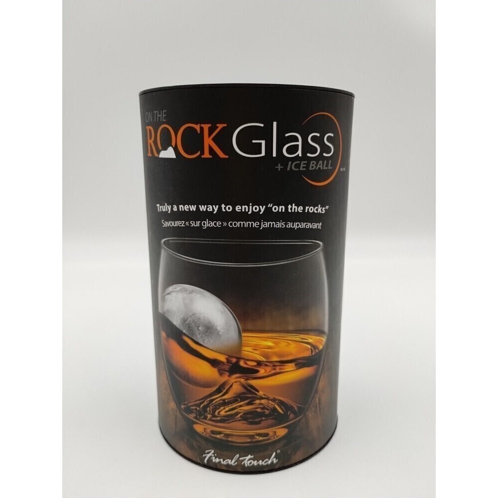 Scotch Whiskey Liquor Rock Glass Ice Ball Mold On The Rocks New